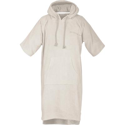 Badeponcho TOM TAILOR HOME "Surfponcho COLOR BATH" Gr. L, beige (sunny sand), L/XL, Frottier, Hausmäntel, mit Kordel, Bauchtasche, saugstark, Baumwolle, auch in Kindergrößen