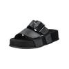 Pantolette PAUL GREEN "Paul Green Pantoletten Lederimitat", Damen, Gr. 38, schwarz, Lederimitat, casual, Schuhe
