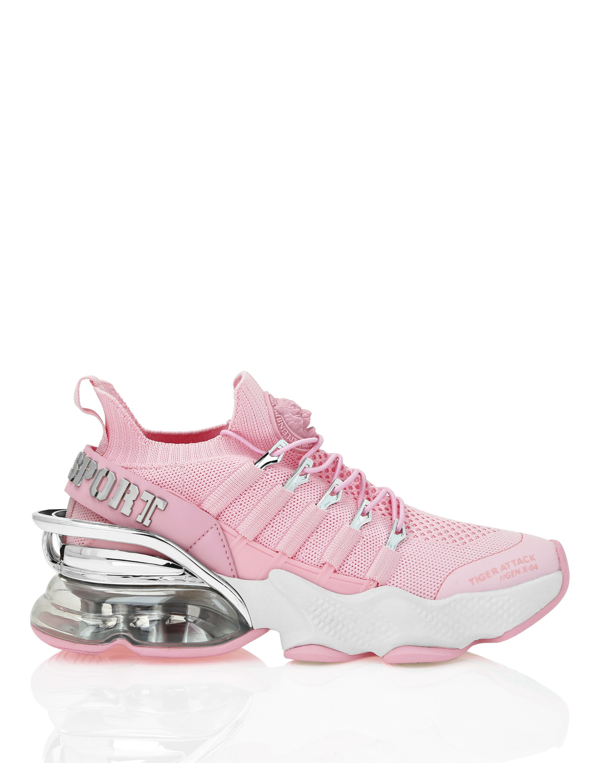 Sneaker PLEIN SPORT "Tiger", Gr. 36, Normalschaft, rosa (03, rose, pink), Schuhe