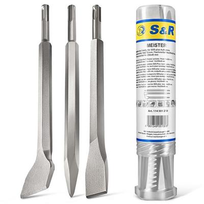 S&R Meißel-Set SDS-plus 3-teilig