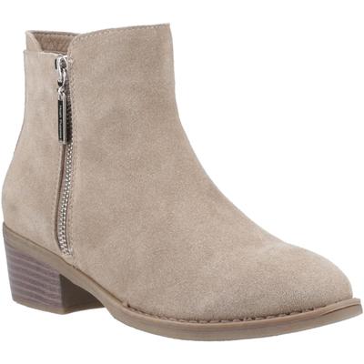 Hush Puppies Ingrid Damen Wildleder Stiefeletten mit Absatz in Taupe Image