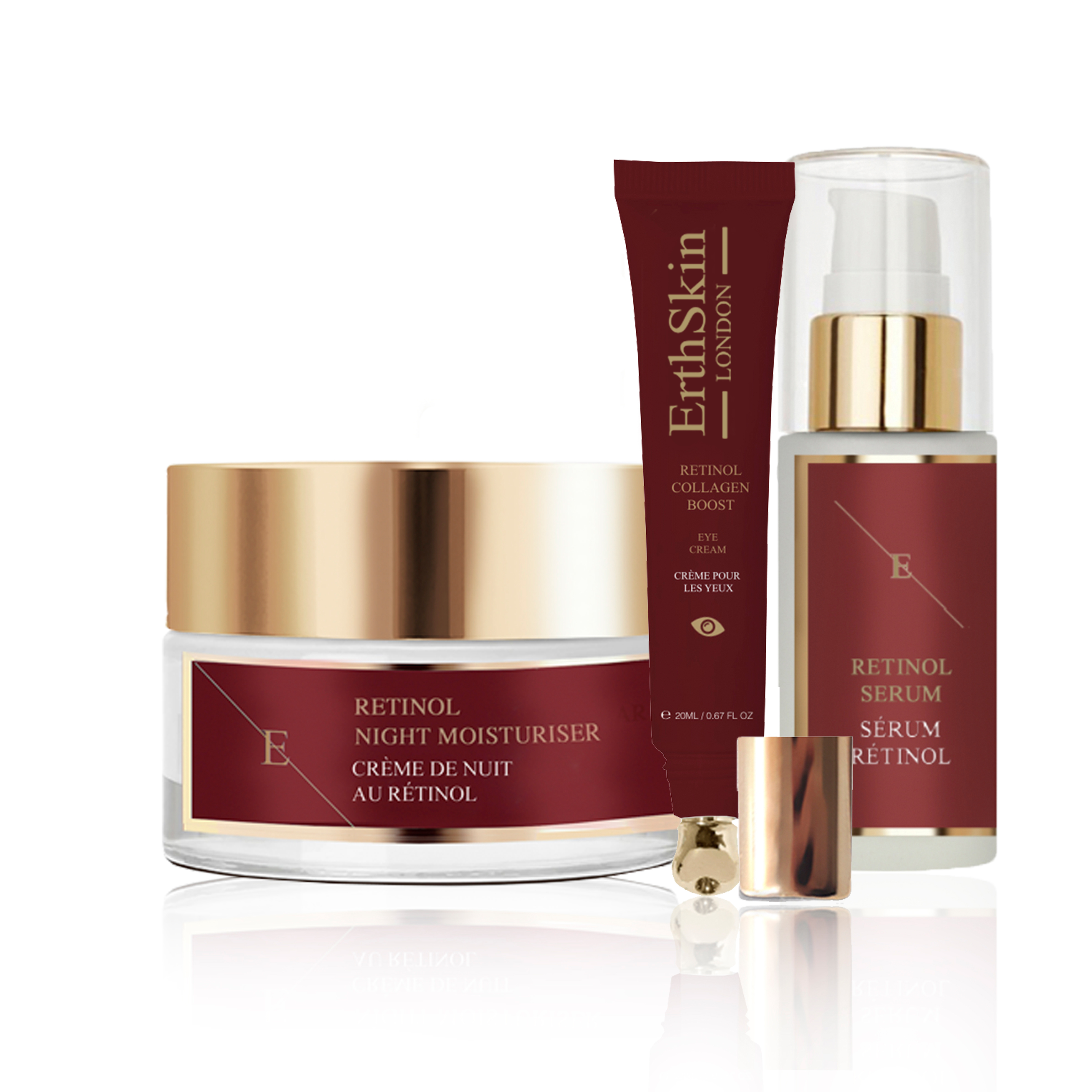 RETINOL KOLLAGEN BOOST AUGENCREME 20ML + RETINOL FEUCHTIGKEITSCREME 50ML + PRO RETINOL SERUM 30ML Image