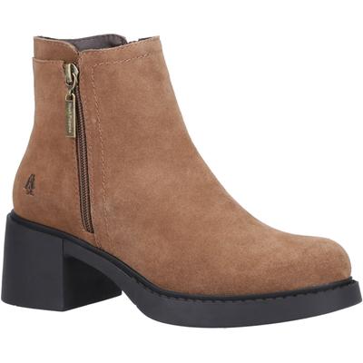 Hush Puppies Adele Damen Wildleder Stiefeletten mit Absatz in Beige Image