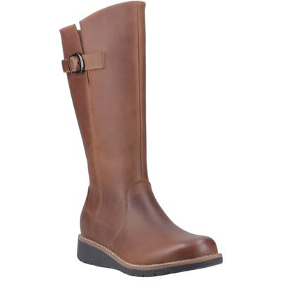 Hush Puppies Luna Damenstiefel aus braunem Leder Image