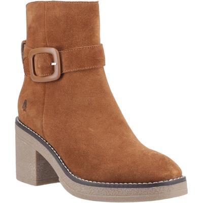 Hush Puppies Fearne Damen Wildleder Stiefeletten mit Absatz in Beige Image