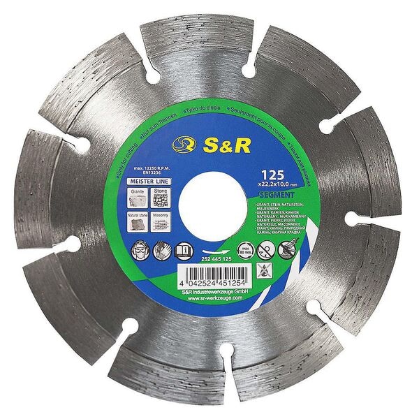 S&R Diamant-Trennscheibe 12.5 cm grau