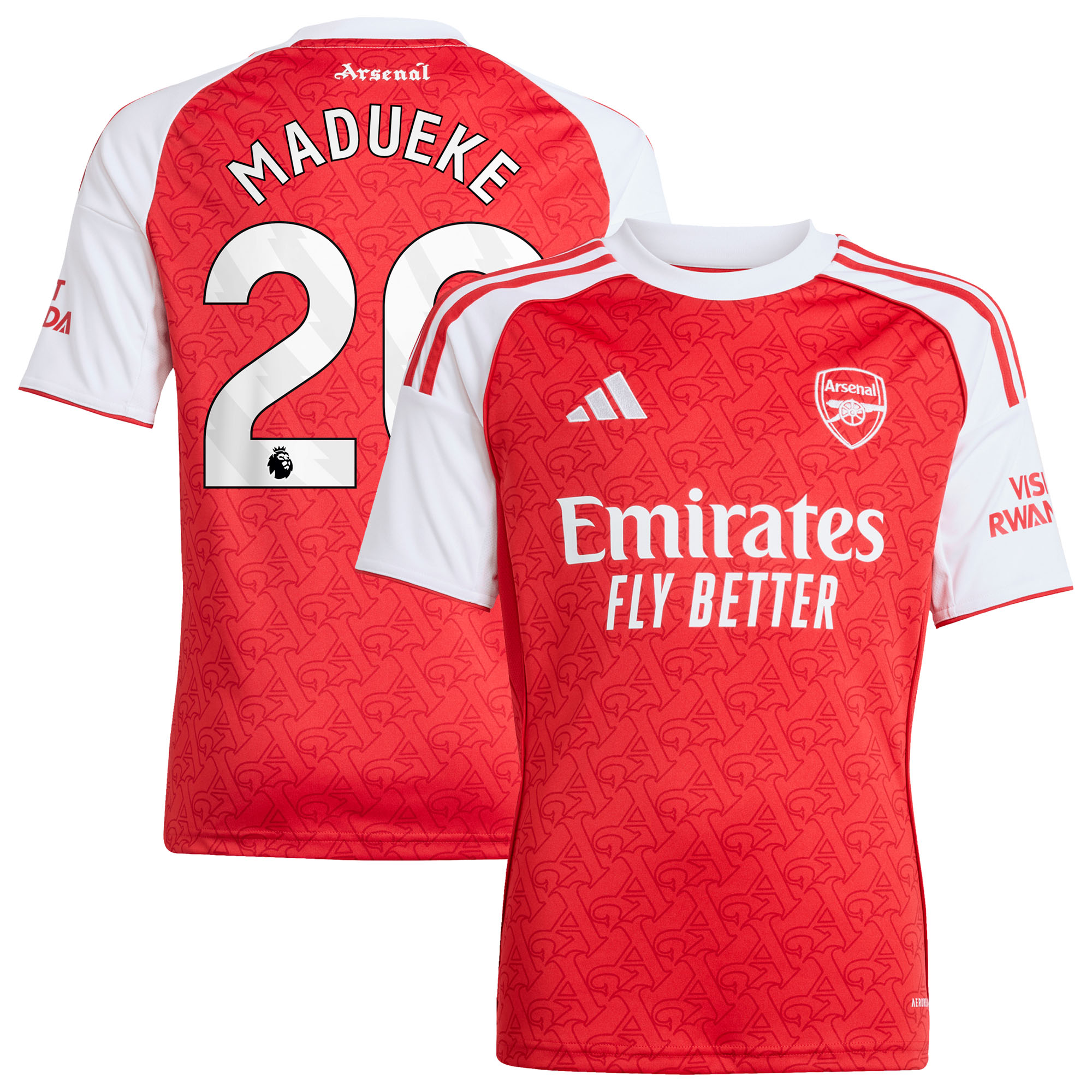 Maillot Domicile Arsenal adidas 2025-26 - Enfant avec flocage Madueke 20