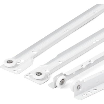 Ersandy - Schubladenschiene 400 mm – Set mit 2 (1 Paar) Schubladenschienen in Weiß, teilweise Image