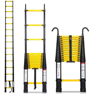 Vingo - Teleskopleiter Ausziehleiter Klappleiter Stabil Aluminium Stehleiter bis 150kg 4,4m Image