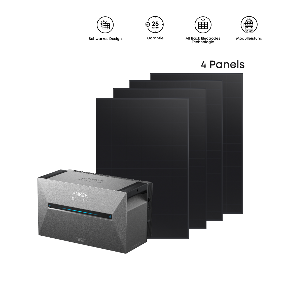Anker SOLIX Solarbank 3 E2700 Pro + 1840Wp ABC Solarmodul Image