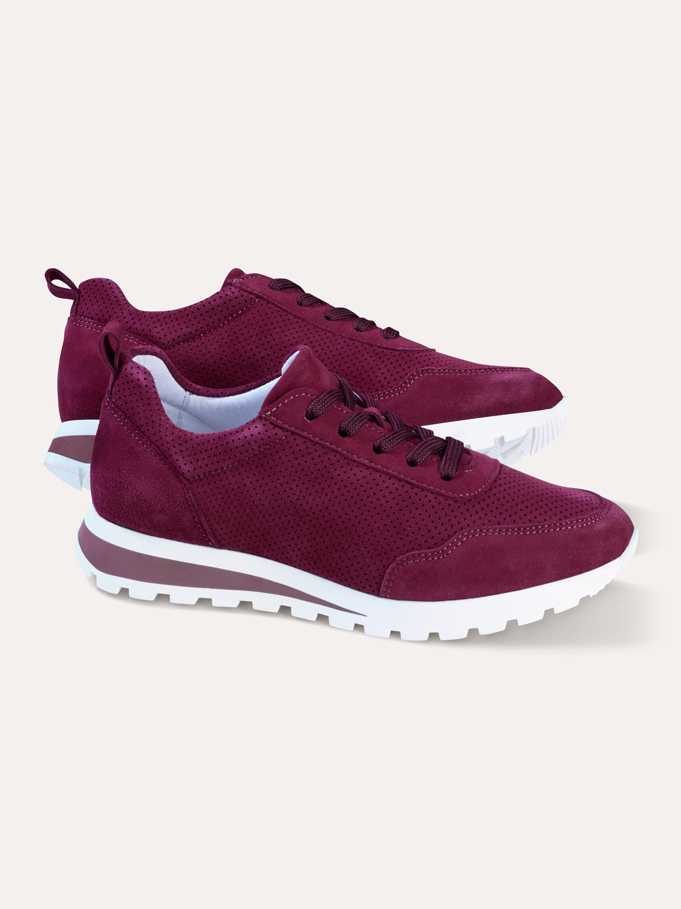 Walbusch Damen Soft City Sneakerschuh Rot noch offen: Muster