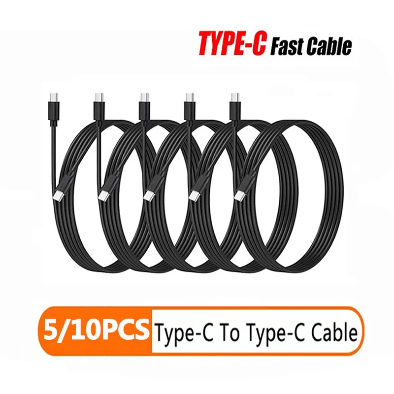 5-10Pcs USB C zu Typ C Multi Farbe Kabel PD Schnelle Lade Datenkabel Für phone15 15Pro Huawei Samsung Xiaomi Typ C Daten Linie Image