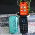 Mini Flip Carino Cellulare Tascabile Formato GSM 2G Dual Sim Sottile Quadrante di Velocità 1.8 "Display Portatile A Conchiglia Pulsante Budget Telefono