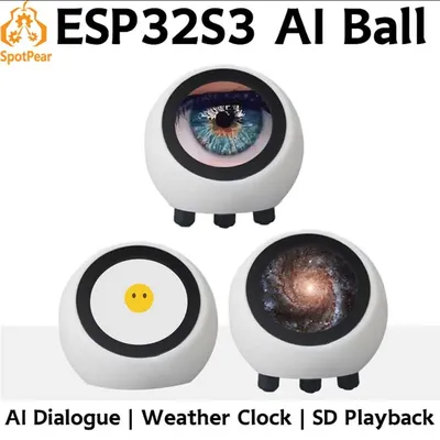 DeepSeek AI Voice Chat Robot ESP32-S3 1.28inch LCD Display N16R8 Electronic EYE Clock Desktop espHome Assistant For XiaoZhi