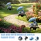 1 pièces piquet de jardin décoration extérieure 2D acrylique jardin oiseau bleu avec parapluie décor fée Art pelouse jardin piquet pour cour