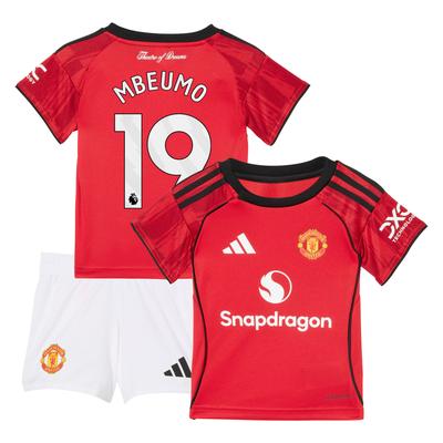 Manchester United adidas Home-Kit Baby 2025-26 mit Aufdruck Mbeumo 19 Image