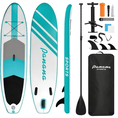 Inflatable Stand Up Paddle Board Ultra-Light 10' × 30" × 6" with Premium SUP Board Accessories Kit Adjustable Paddle Hand