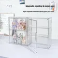 Scatola di immagazzinaggio a 1/2/3 strati Scatole di visualizzazione in acrilico trasparente Organizzatore per bambole Armadietto antipolvere da tavolo per la casa