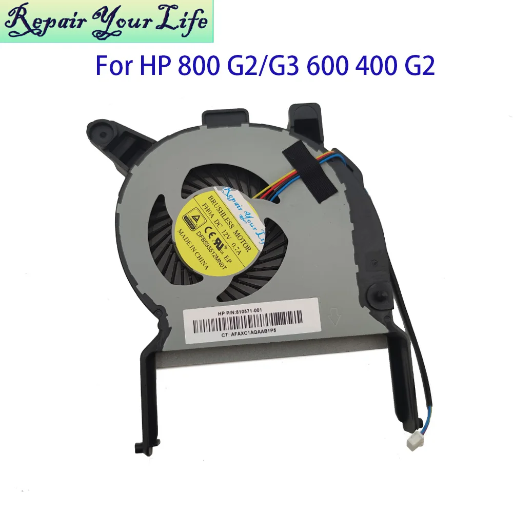 Desktop-Kühl-CPU-Lüfter für HP EliteDesk 800 G2 ProDesk 600 400 MP9 G2 Mini Desktop 810572 810571 -001 DFB 593512 MN0T Laptop-Teile Image