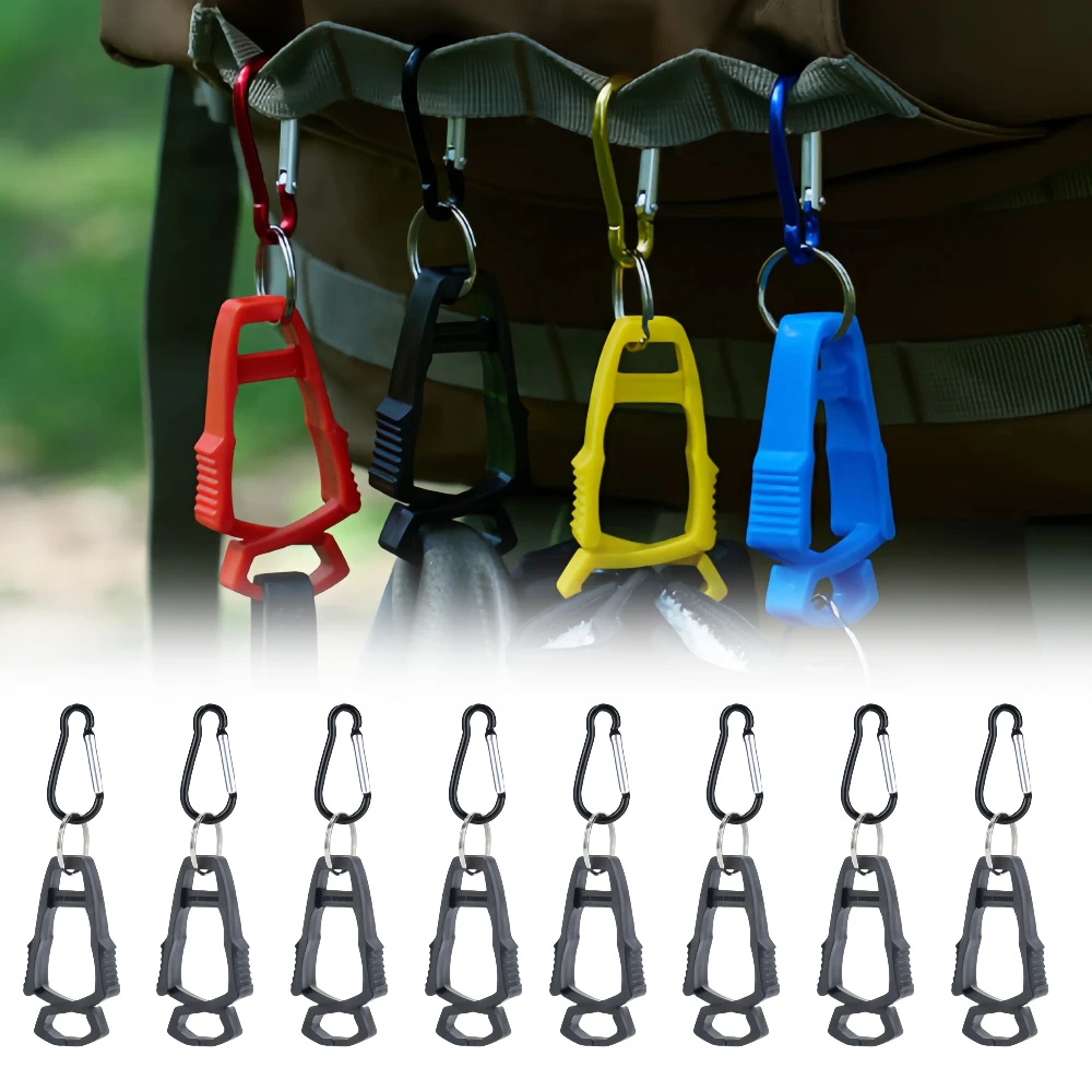 4/8Pcs Handschuh Klemme Aufhänger Sicherheit Handschuh Schutz Und Anti Verlust Arbeit Handschuh Klemme Helm Aufhänger Outdoor Camping werkzeug Image