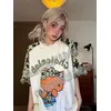 2025/26 Sanrio Hello Kitty Damen Kurzarm T-Shirt Sommer Casual 3D-Druck Sommer Niedlich Herren Jersey Sport Tops T-Shirt Moto