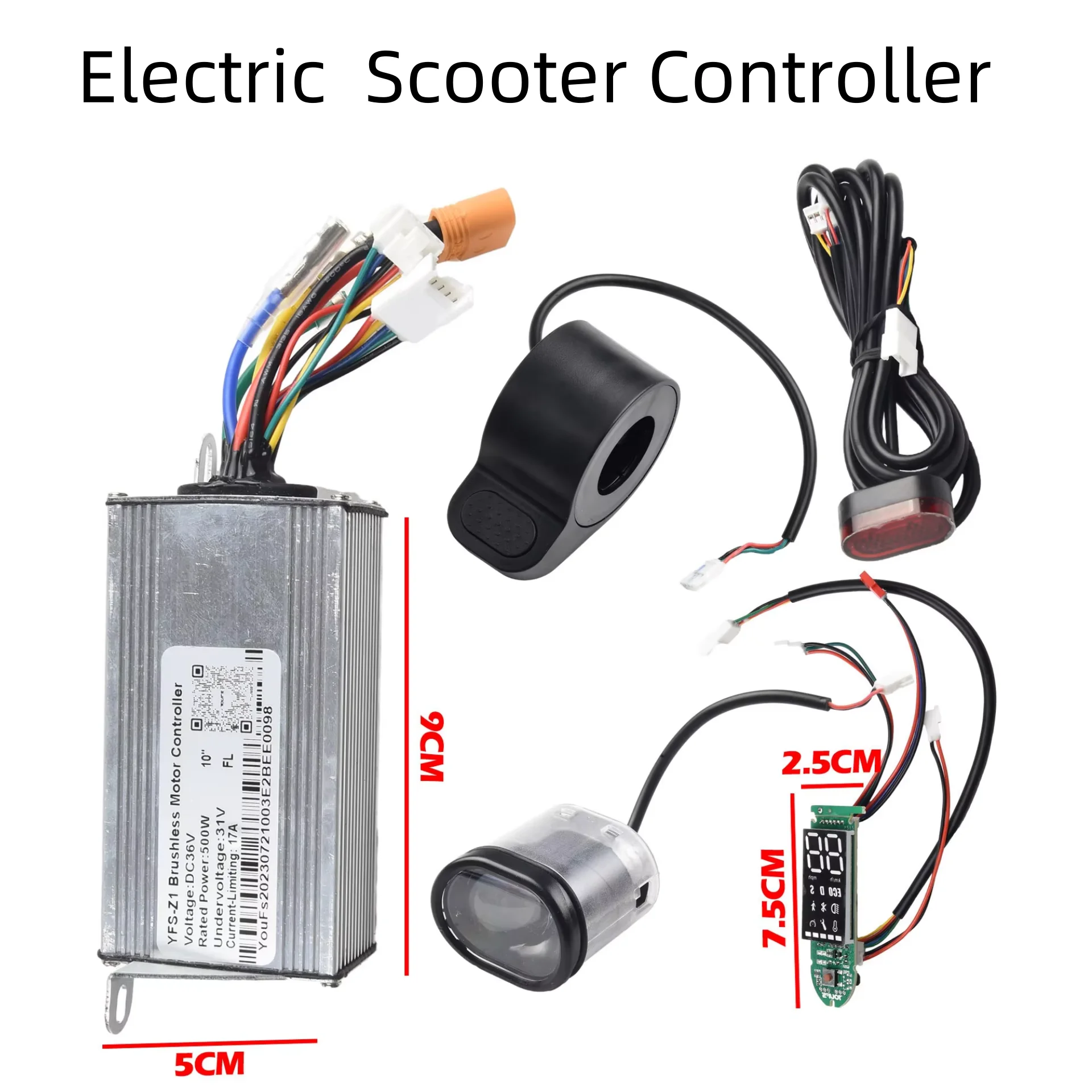 Beschleuniger Roller Controller Dashboard Elektrische Roller Anzug Für 10 Zoll 350 W 36 V Beschleuniger Controller Outdoor Sport Image