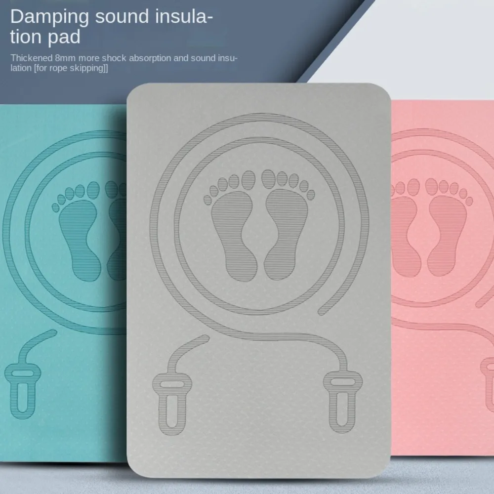 Fitness Carpet Anti-noise Jump Rope Mat Cushioning TPE Yoga Fitness Mats Thickening Waterproof Skipping Mat Yoga