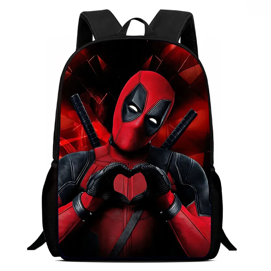 Sac à dos d'école Mochila Deadpool & Wolverine, sacs d'école de dessin animé pour filles et garçons, sacs pour enfants durables et légers pour la maternelle