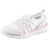 Slip-On Sneaker SKECHERS "GRACEFUL-PURECRUSH", Damen, Gr. 36, rosa (weiß, roségoldfarben), Textil, Lederimitat, sportlich, Schuhe, Freizeitschuh mit elastischem Einstieg