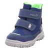Winterboots SUPERFIT "HUSKY1 WMS: mittel", Kinder, Gr. 24, bunt (blau, hellgrün), Textil, casual, Schuhe, Snowboots mit wasserdichtem SYMPATEX, Größenschablone zum Download