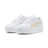 Sneaker PUMA "Karmen II Idol Sneakers Damen", Gr. 35.5, weiß canvas beige, Obermaterial: Synthetik, Kuhleder, Textil; Futter: Textil; Innensohle: Textil; Laufsohle: Gummi, Schuhe