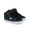 Sneaker DC SHOES "Pure High-Top EV", Kinder, Gr. 11(28), grün, navy, schwarz, Obermaterial: Leder / Futter: Textil / Außensohle: Gummi, Schuhe