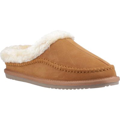 Hush Puppies Atticus Wildleder Herren Hausschuhe in Tan Image