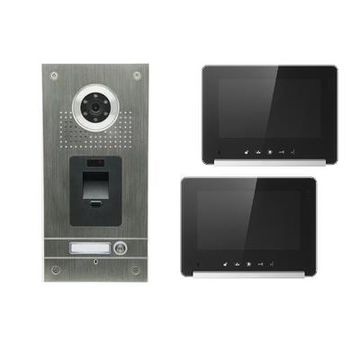 Fingerprint Türklingel Edelstahl Sprechanlage XT56 + 2x XT690 elektrischer Türöffner Image