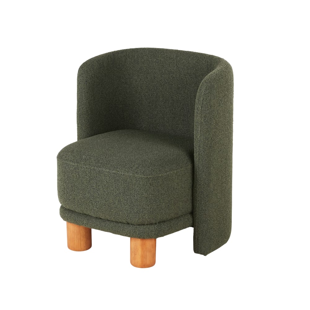 Fauteuil professionnelle bouclettes vert kaki