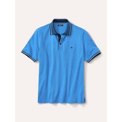Walbusch Herren Comfort Stretch Poloshirts Blau Image
