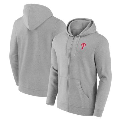 Philadelphia Phillies Primary Logo Hoodie mit durchgehendem Reißverschluss – Herren Image