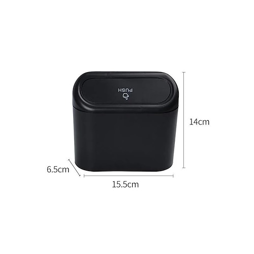 Autotür-Mülleimer zum Aufhängen, Mini-Auto-Mülleimer mit Deckel, multifunktionale Aufbewahrungsbox, Organizer für die Rückenlehne, seitlich hängender Behälter für Fahrzeuge Image