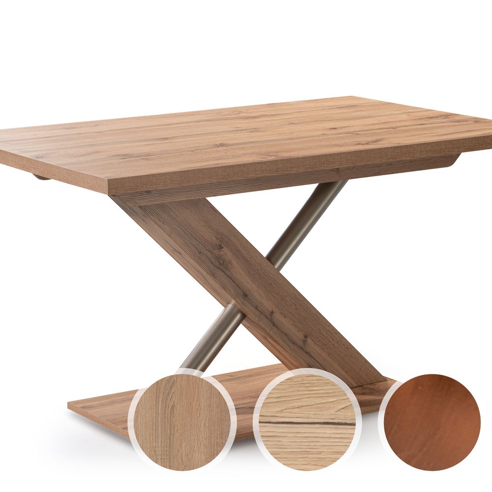 Schösswender »Duo 200« Säulentisch 110x70 cm / Sonoma Eiche Dekor / ohne Auszug Image