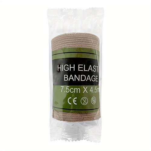 1 Stück hochelastische Bandage, komfortabler Notfallverband für Erste Hilfe, Notfallrettung im Freien, Wundversorgung Image