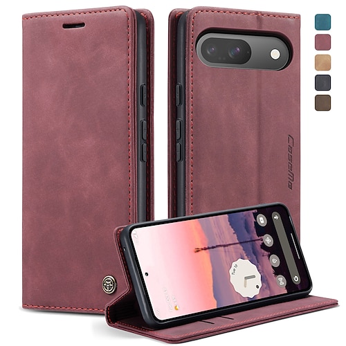 Handy Hülle Handyhüllen Für Google Pixel 9 Pro Pixel 9 Pro XL Pixel 8 Pixel 9 Pixel 7 Pixel 6 Brieftaschenhülle Flip-Cover Ständer Stoßfest TPU PU-Leder Image
