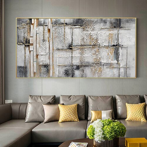 handgemachtes Ölgemälde Leinwand Wandkunst Dekoration moderne abstrakte Textur Wohnkultur gerollt rahmenloses ungedehntes Gemälde Image