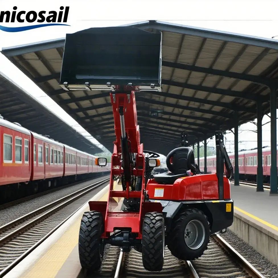 Erweiterbarer Teleskop-Hubarm-Radlader, kompakter Minilader zum günstigen Preis zu verkaufen Image