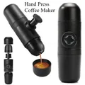 Macchina per caffè espresso portatile da viaggio all'aperto pressatura manuale macchina per caffè a capsule macchina per caffè americano preparazione caffettiera regalo