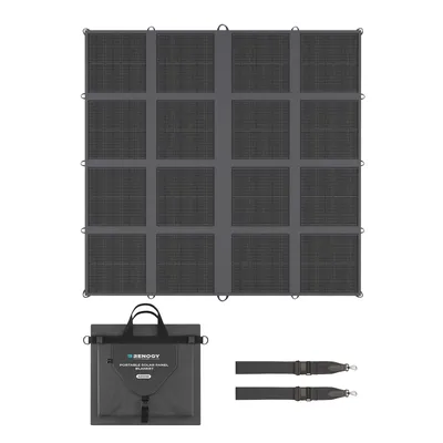 Renogy N-Type 400Watt Portable Solar Blanket Foldable Solar Panel, 25% High Efficiency, Lightweight Solar Generator