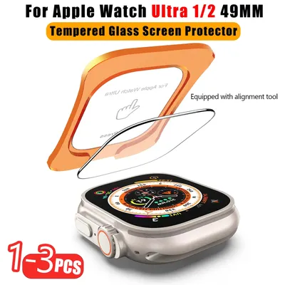 Screen Protector For Apple Watch Ultra2 With Assisted Anti-Scratch Protective Film Tempered Glass for Apple Watch Ultra 2 49mm