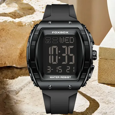 Neue Mode FOXBOX Elektronische Mann Uhr Outdoor Casual Sport Digitale Uhren Wasserdicht Leucht Alarm Kalender Uhren für Männer