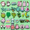 1/30 Stück Regenbogen Rosa Klavier Parfüm Schuh Charms für Frauen Mädchen Kokospalme Kaktus Schuh Zubehör Ente Kuh Pin Clog Dekoration