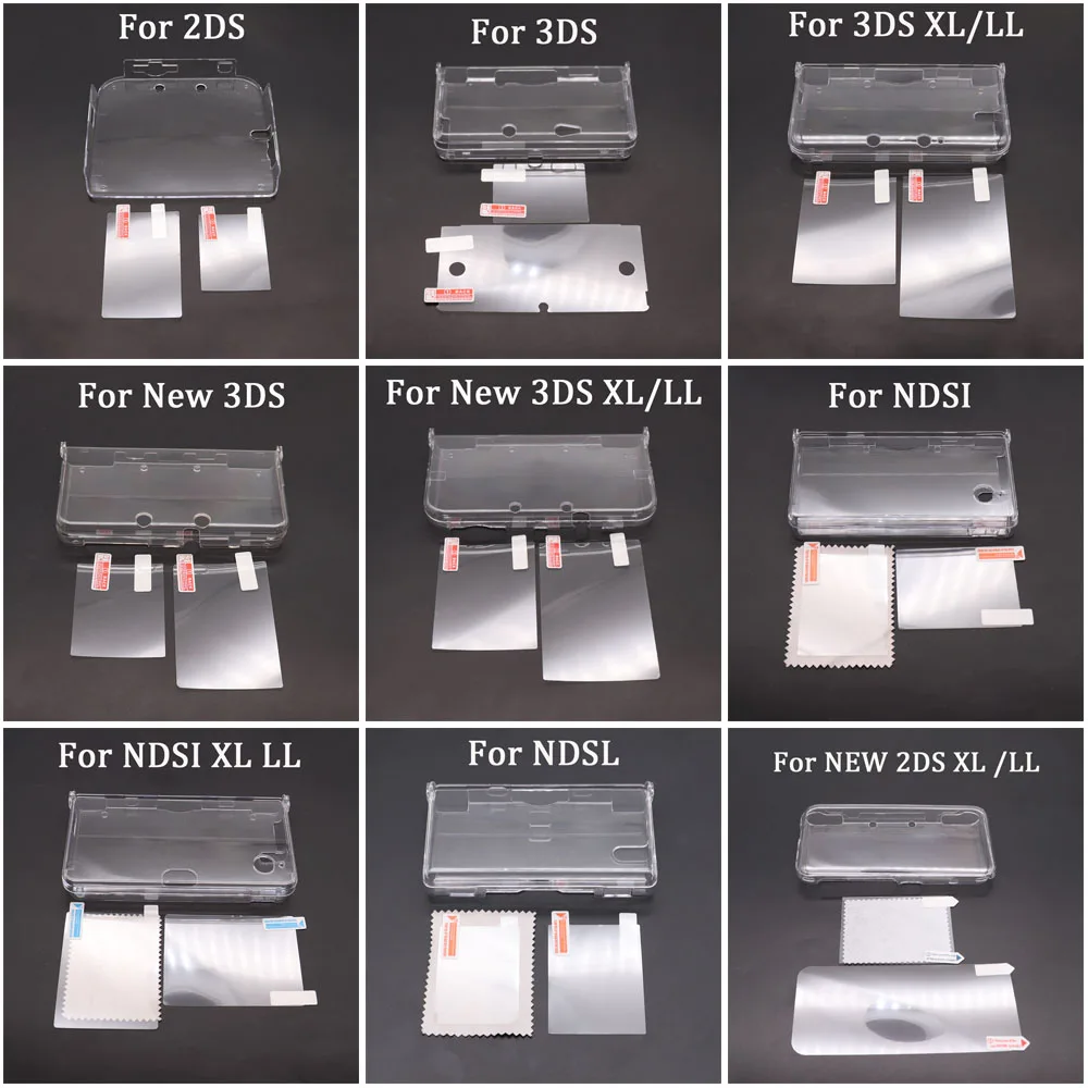 Klare Kristall Schutzhülle Fall Shell Gehäuse Für 2DS Neue 2DS XL 3DS 3DSLL 3DSXL Neue 3DS XL LL NDSL NDSi LL XL Spielkonsole Image
