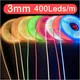 Striscia LED COB colorata ultra sottile da 3 mm 12V dimmerabile 3000K 4000K 6000K luce flessibile ad alta densità 400 LED per lampada decorativa per la casa fai da te